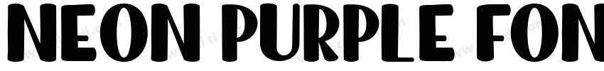 Neon Purple Font Reg字体转换